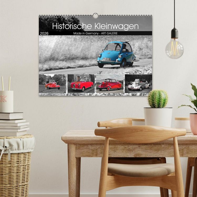 Produktbild: Historische Kleinwagen Made in Germany ART GALERIE (Wandkalender 2026 DIN A3 quer), CALVENDO Monatskalender