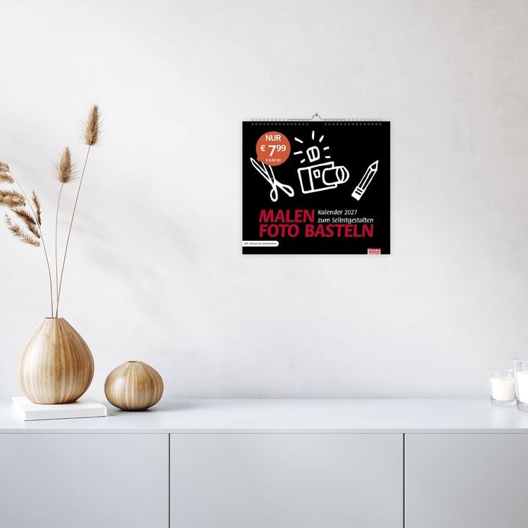 Produktbild: times&more Bastelkalender schwarz 2027