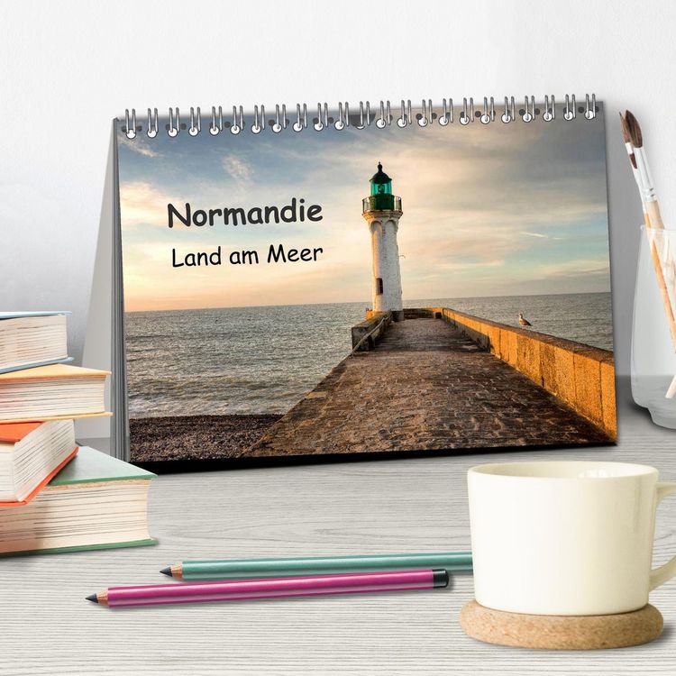 Produktbild: Normandie - Land am Meer (Tischkalender 2026 DIN A5 quer), CALVENDO Monatskalender
