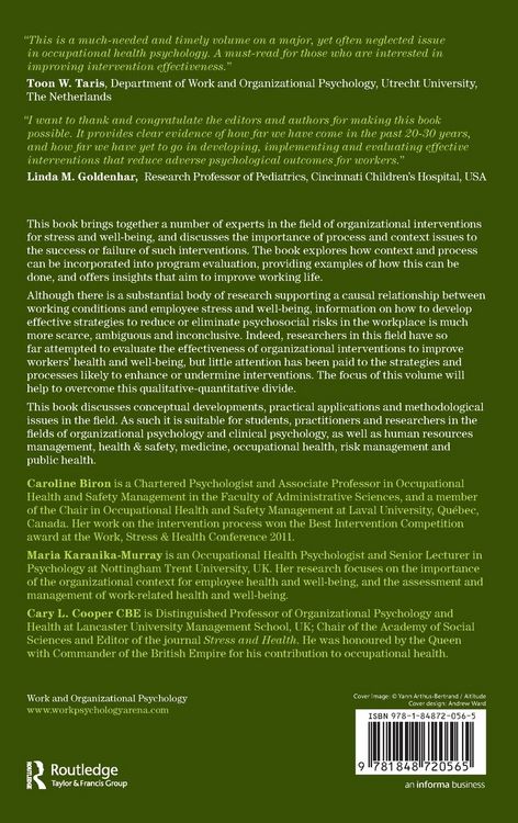 Produktbild: Improving Organizational Interventions For Stress and Well-Being