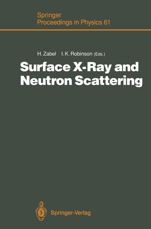 Produktbild: Surface X-Ray and Neutron Scattering