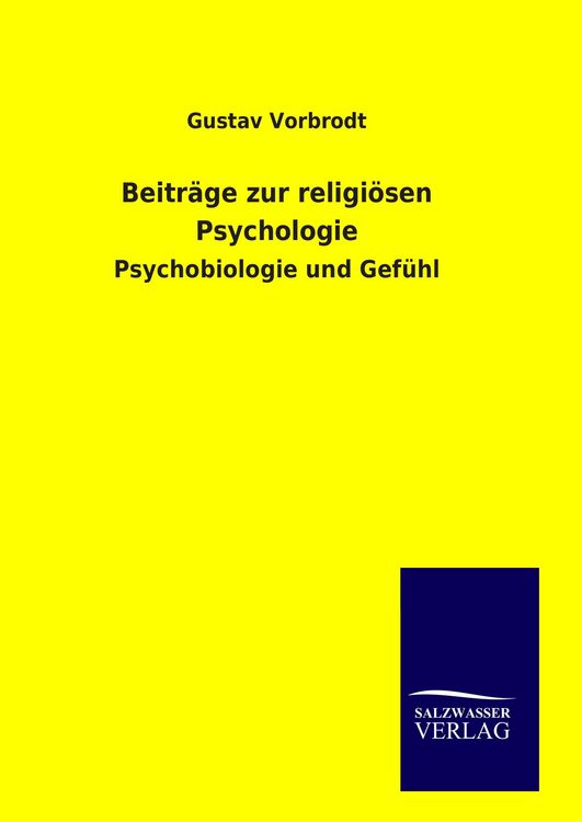 Produktbild: Beitr&auml;ge zur religi&ouml;sen Psychologie