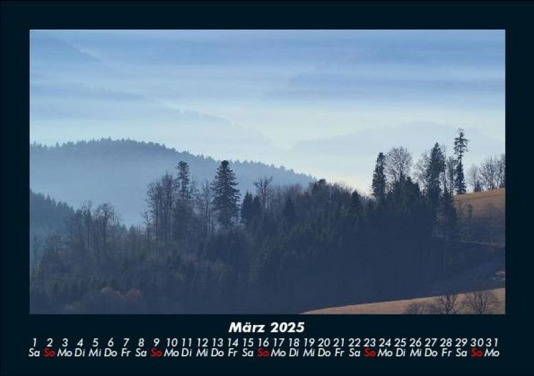 Produktbild: Landschaftskalender 2025 Fotokalender DIN A5