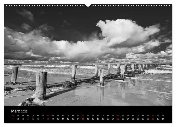Produktbild: Strandspaziergang an der Ostsee (Wandkalender 2026 DIN A2 quer), CALVENDO Monatskalender