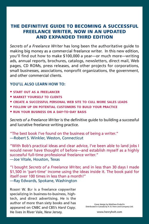 Produktbild: Secrets of a Freelance Writer