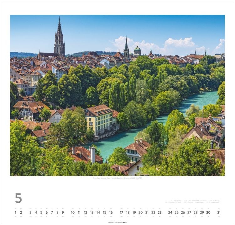 Produktbild: Schweiz Kalender 2027 - Sch&ouml;nste Landschaften und Ansichten