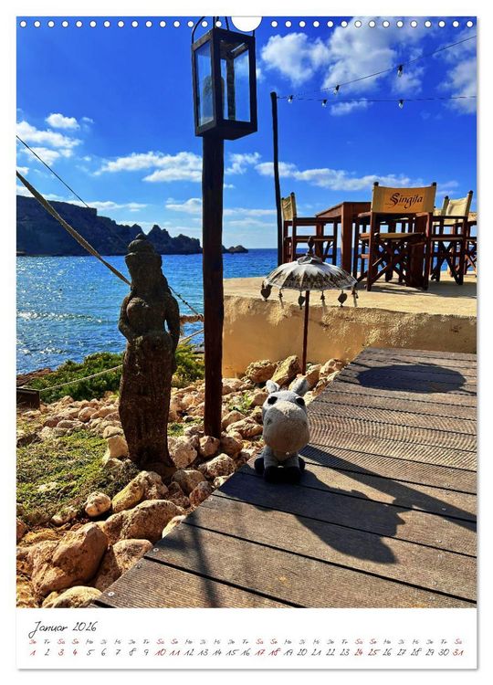 Produktbild: Schorschi auf Reisen ein kleiner Esel unterwegs auf der Insel Malta (Wandkalender 2026 DIN A3 hoch), CALVENDO Monatskalender