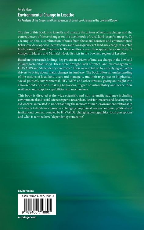 Produktbild: Environmental Change in Lesotho