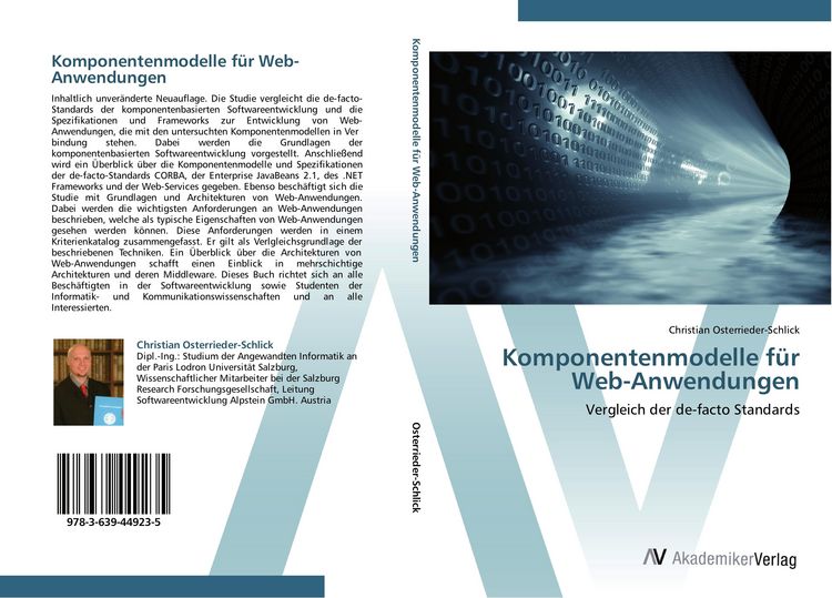 Produktbild: Komponentenmodelle f&uuml;r Web-Anwendungen