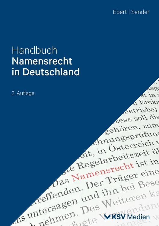 Produktbild: Handbuch Namenrecht in Deutschland