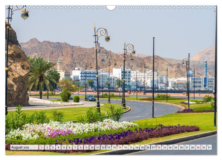 Produktbild: Entlang der K&uuml;ste von Muscat (Wandkalender 2026 DIN A3 quer), CALVENDO Monatskalender