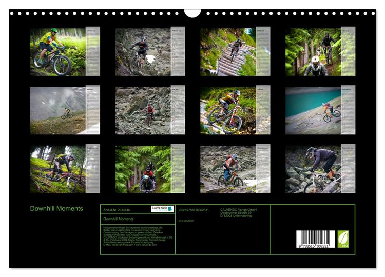 Produktbild: Downhill Moments (Wandkalender 2026 DIN A3 quer), CALVENDO Monatskalender
