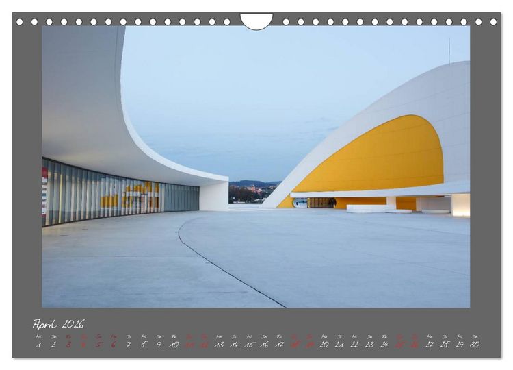Produktbild: Moderne Architektur - Oscar Niemeyer Kulturzentrum (Wandkalender 2026 DIN A4 quer), CALVENDO Monatskalender