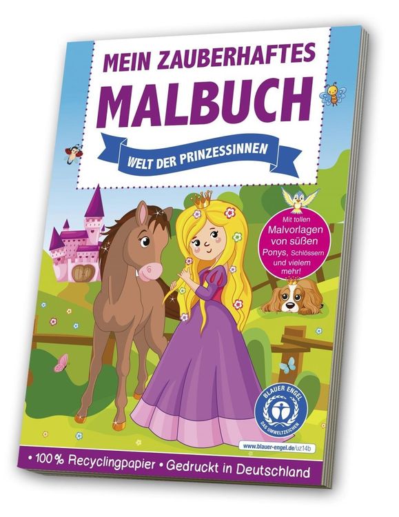 Produktbild: zauberhaftes Malbuch: Welt der Prinzessinnen