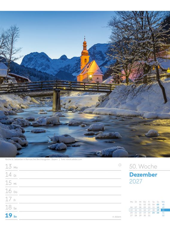 Produktbild: Malerisches Deutschland Wochenplaner Kalender 2027