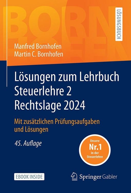 Produktbild: L&ouml;sungen zum Lehrbuch Steuerlehre 2 Rechtslage 2024
