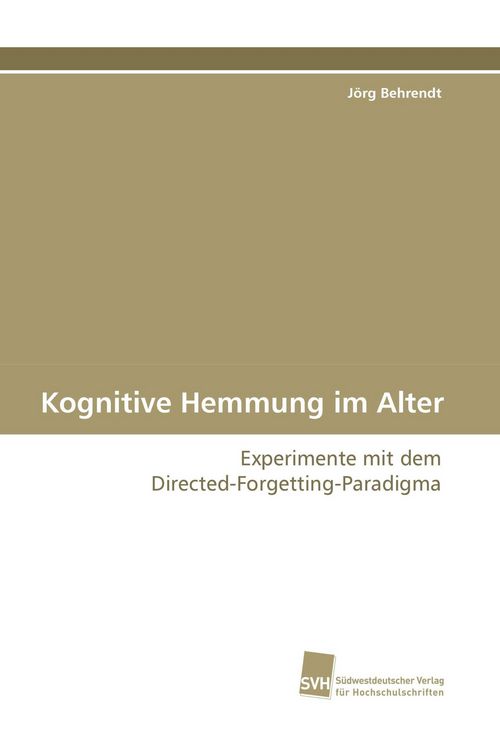 Produktbild: Kognitive Hemmung im Alter