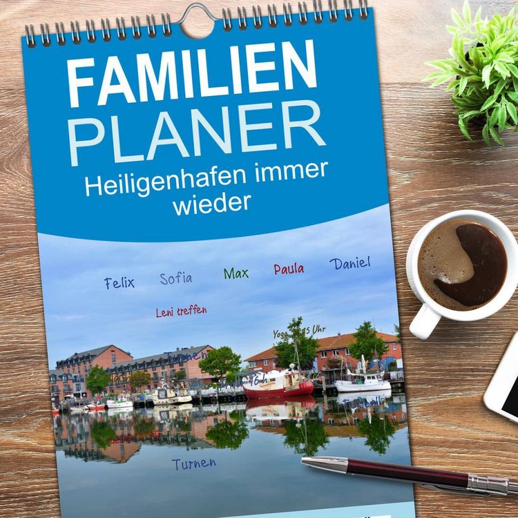 Produktbild: Familienplaner 2026 - Heiligenhafen immer wieder mit 5 Spalten (Wandkalender, 21 x 45 cm) CALVENDO