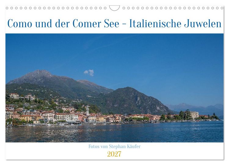 Produktbild: Como und der Comer See (Wandkalender 2027 DIN A3 quer), CALVENDO Monatskalender