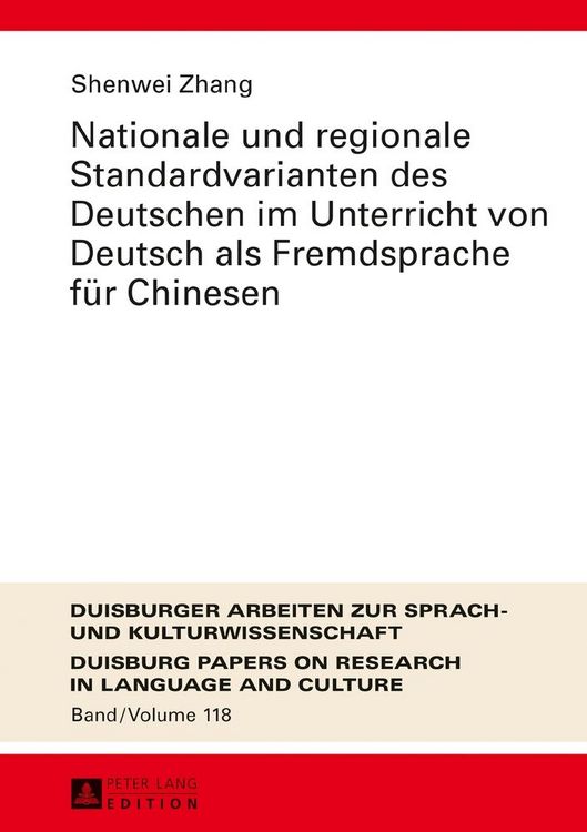 Produktbild: Nationale und regionale Standardvarianten des Deutschen im Unterricht von Deutsch als Fremdsprache f&uuml;r Chinesen