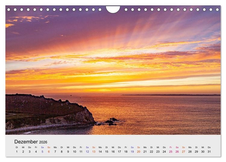 Produktbild: Bretagne Traumhafte K&uuml;sten in Frankreichs Nordwesten (Wandkalender 2026 DIN A4 quer), CALVENDO Monatskalender