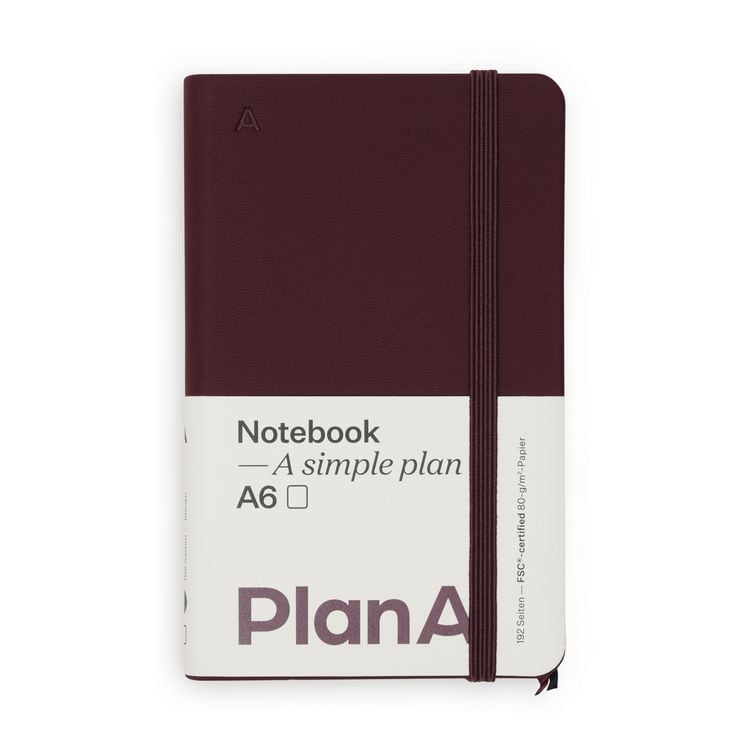 Produktbild: Notizbuch A6 Hardcover Cozy Fig Blanko, 192 Seiten