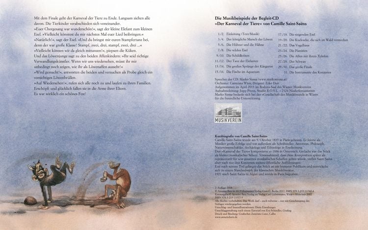 Produktbild: Der Karneval der Tiere (Das musikalische Bilderbuch mit CD und zum Streamen)
