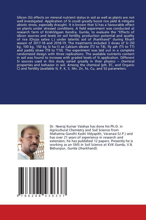 Produktbild: Effects of Indigenous Sources of Silicon on Soil Fertility