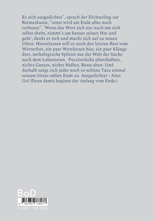 Produktbild: Ausgedichtet