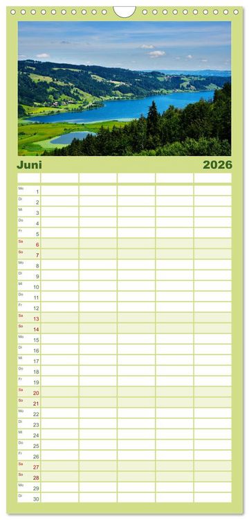 Produktbild: Familienplaner 2026 - Erlebe mit mir das Allg&auml;u mit 5 Spalten (Wandkalender, 21 x 45 cm) CALVENDO