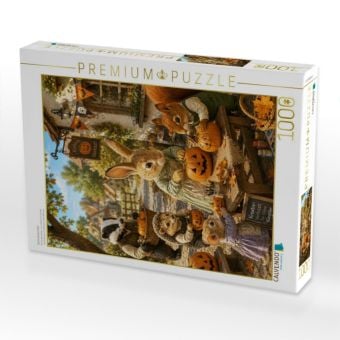 Produktbild: CALVENDO Puzzle Die K&uuml;rbisk&uuml;nstler | 1000 Teile Lege-Gr&ouml;&szlig;e 64 &times; 48 cm Foto-Puzzle f&uuml;r gl&uuml;ckliche Stunden