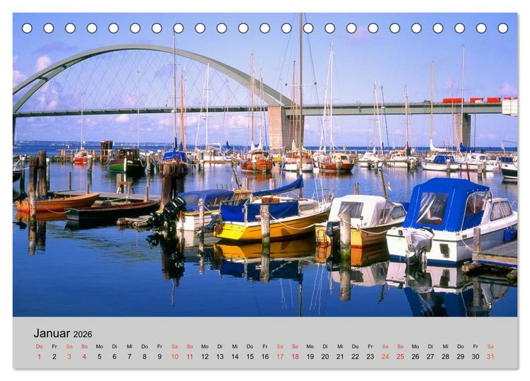 Produktbild: Schleswig-Holstein, Urlaubsland zwischen Nord- und Ostsee (Tischkalender 2026 DIN A5 quer), CALVENDO Monatskalender
