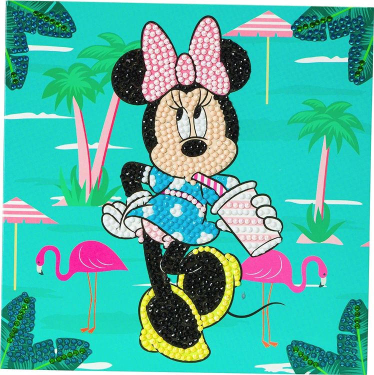Produktbild: Craft Buddy CCK-DNY807 - Crystal Art, Minnie on Holiday,18x18cm, Multi