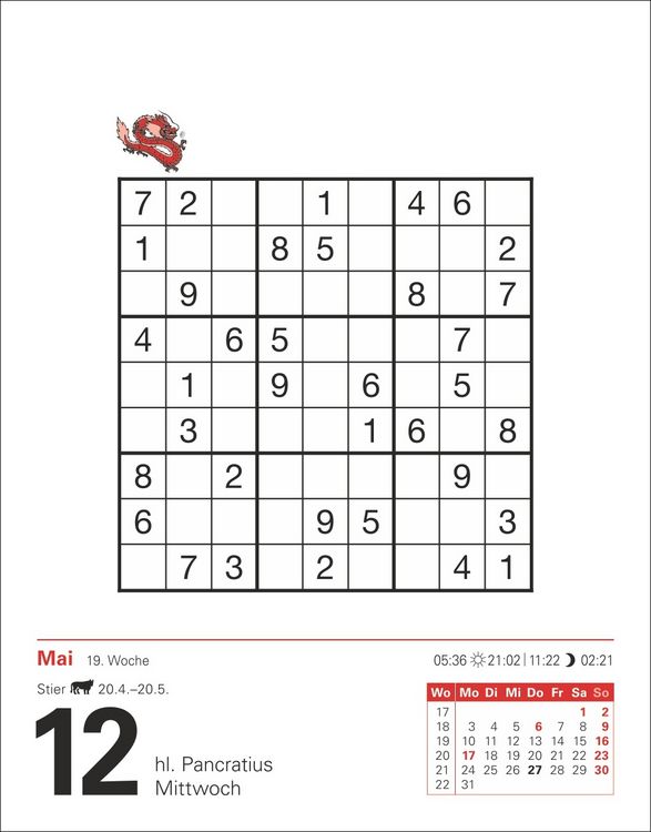Produktbild: Sudoku Tagesabrei&szlig;kalender 2027 - Das Kult-R&auml;tsel aus Japan