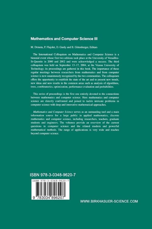Produktbild: Mathematics and Computer Science III
