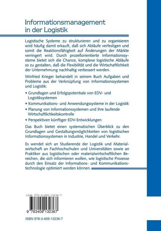 Produktbild: Informationsmanagement in der Logistik