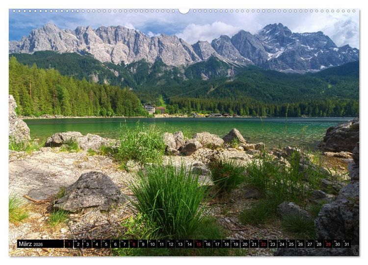 Produktbild: Bergwelten (hochwertiger Premium Wandkalender 2026 DIN A2 quer), Kunstdruck in Hochglanz