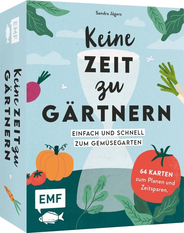 Produktbild: Kartenset: Keine Zeit zu g&auml;rtnern &ndash; 64 Karten &ndash; Einfach und schnell zum Gem&uuml;segarten
