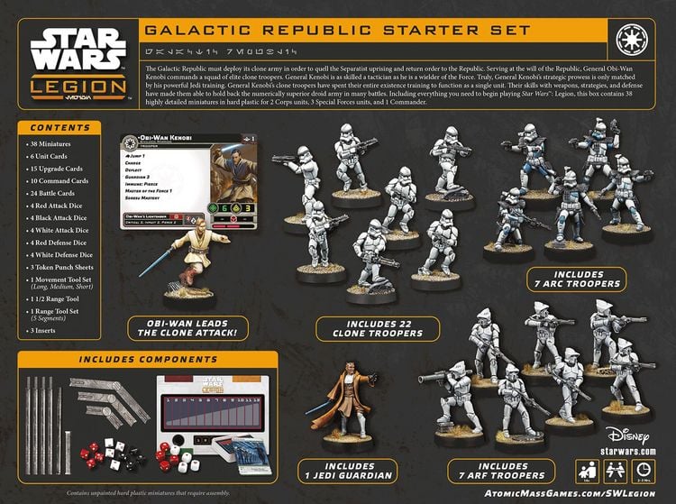 Produktbild: Star Wars: Legion - Galactic Republic Starter Set