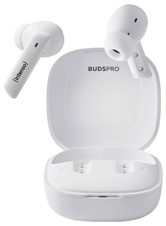 Produktbild: Intenso Buds Pro T502HAE wei&szlig; In Ear Kopfh&ouml;rer Bluetooth&reg; Wei&szlig; Noise Cancelling Wasserabweisend Handy