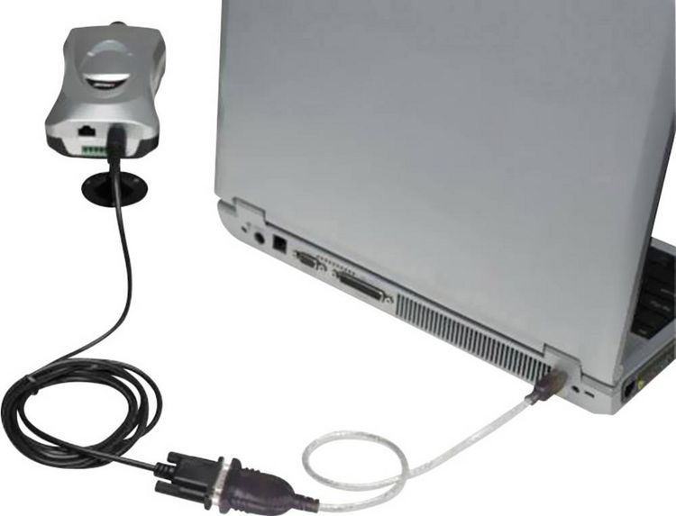Produktbild: Manhattan USB 1.1 Adapter [1x USB 1.1 Stecker A - 1x D-SUB-Stecker 9pol.] 1.80 m vergoldete Steckkontakte