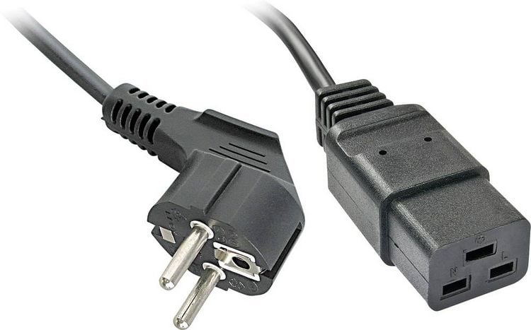 Produktbild: LINDY Strom Anschlusskabel [1x Schutzkontakt-Stecker - 1x Kaltger&auml;te-Stecker 16 A] 2.00m