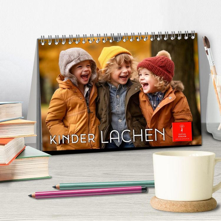 Produktbild: Kinder Lachen (Tischkalender 2026 DIN A5 quer), CALVENDO Monatskalender