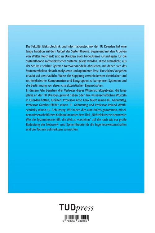 Produktbild: Nichtelektrische Netzwerke: Wie die Systemtheorie hilft, die Welt zu verstehen