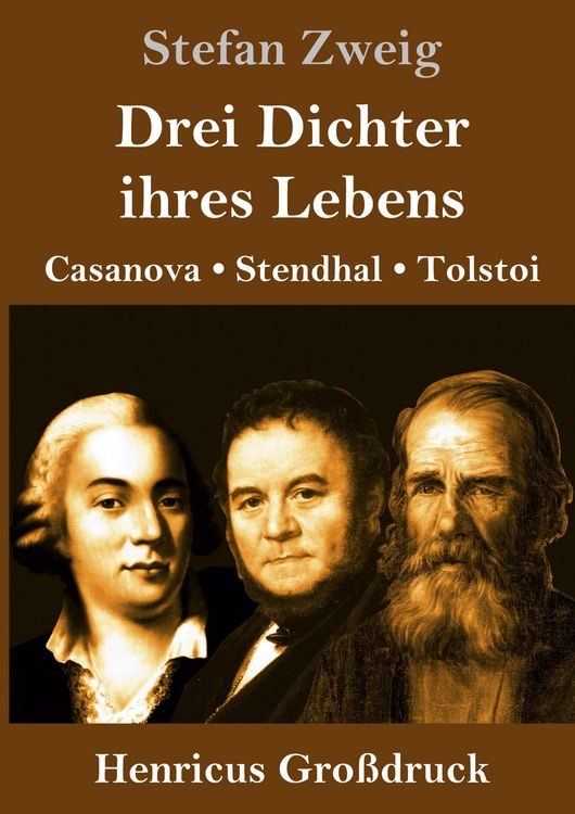 Produktbild: Drei Dichter ihres Lebens (Gro&szlig;druck)
