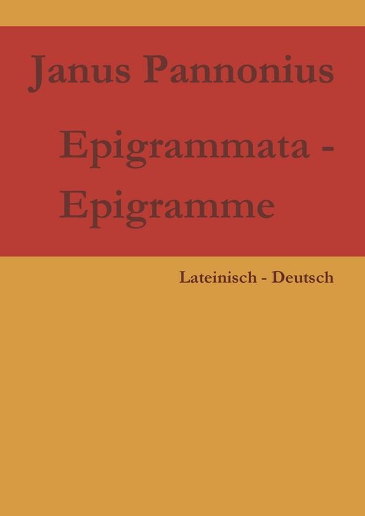 Produktbild: Epigrammata - Epigramme