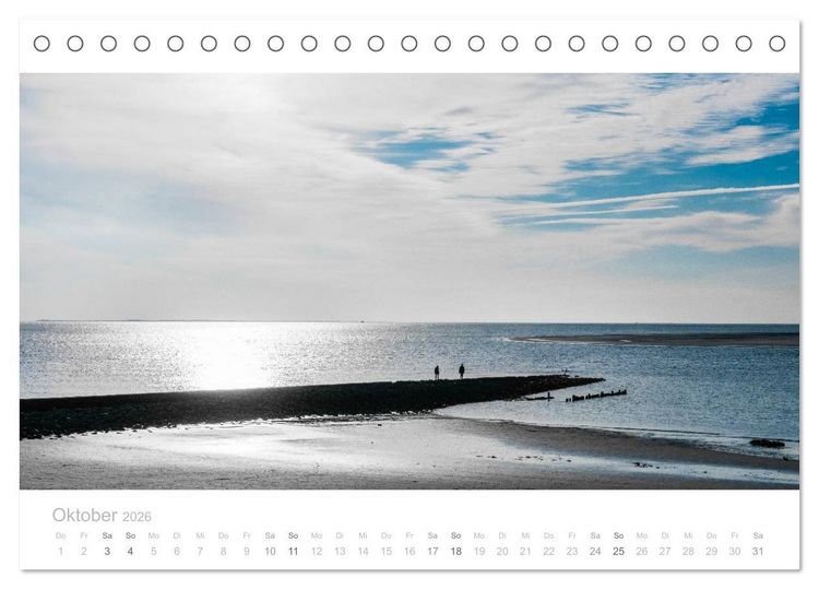 Produktbild: Einfach Borkum (Tischkalender 2026 DIN A5 quer), CALVENDO Monatskalender