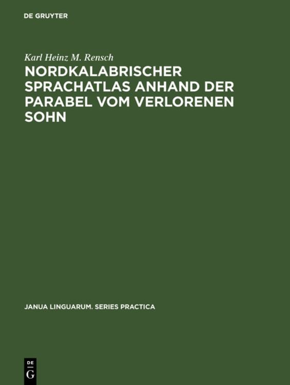 Produktbild: Nordkalabrischer Sprachatlas anhand der Parabel vom verlorenen Sohn