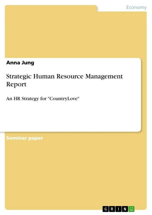 Produktbild: Strategic Human Resource Management Report