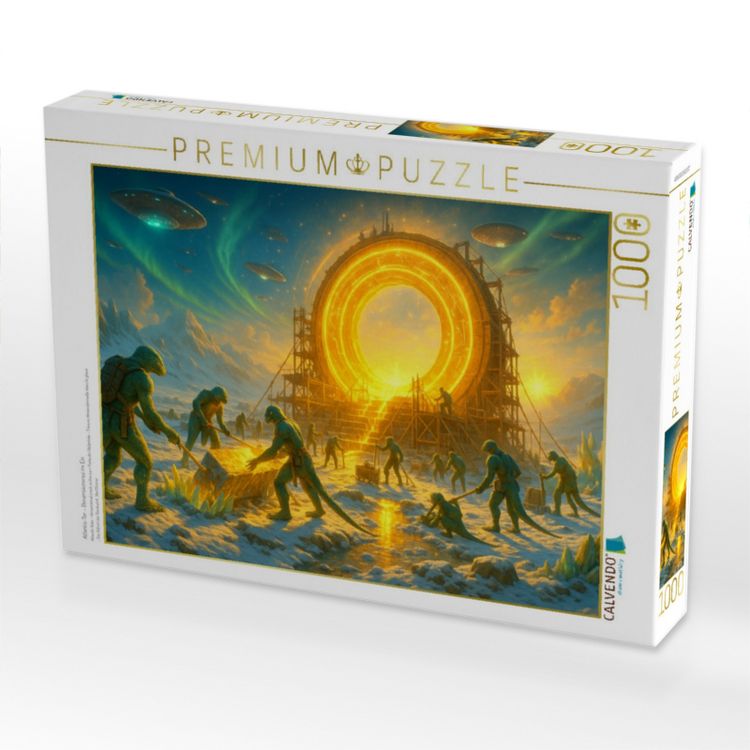 Produktbild: CALVENDO Puzzle Atlantis-Tor - Dimensionsriss im Eis | 1000 Teile Lege-Gr&ouml;&szlig;e 64x48cm Foto-Puzzle f&uuml;r gl&uuml;ckliche Stunden